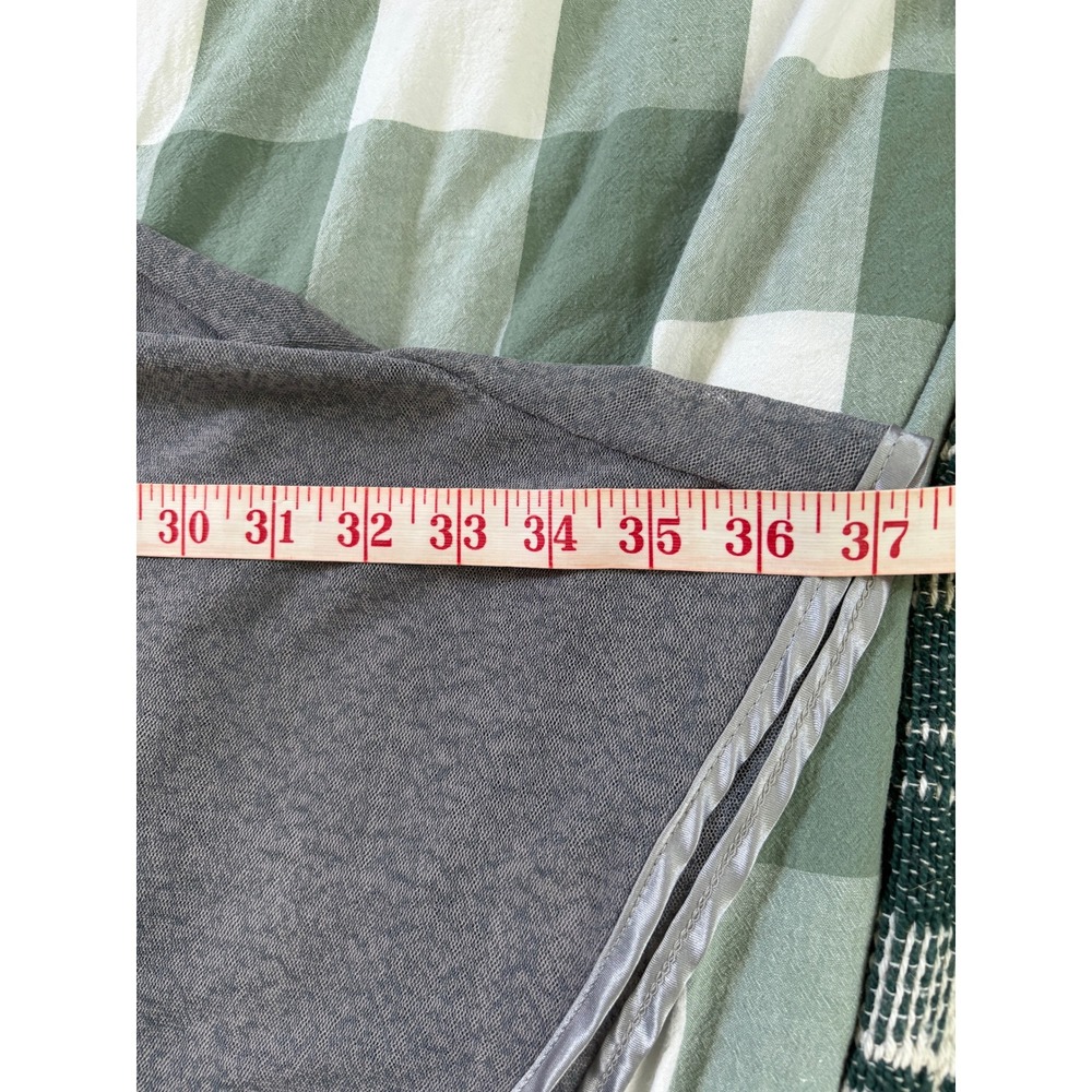 Y2K Besca Womens Grey Cowl Neck Poncho Lightweight Sheer Knit Asymmetrical Wrap - Picture 4 of 5